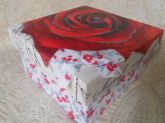 caixa de mdf flor